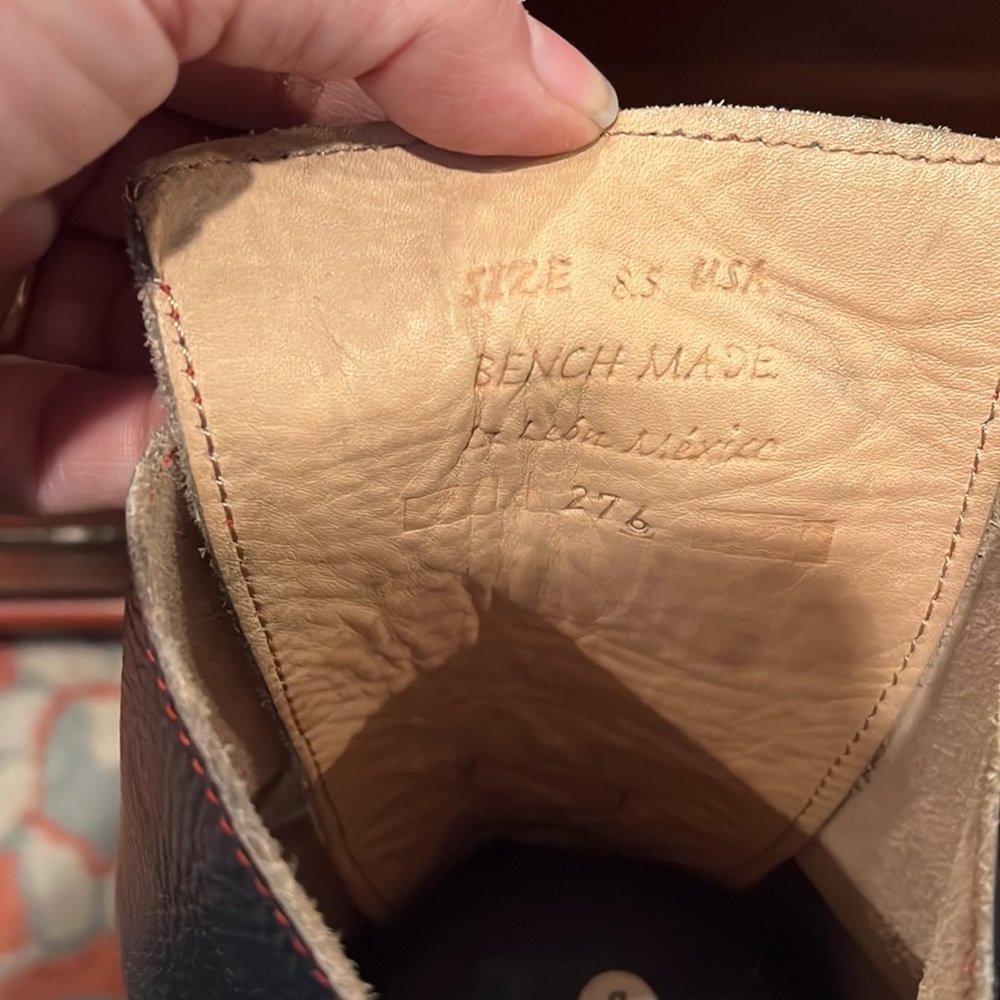 Bed Stu tall black distressed leather boots - Picture 7 of 11